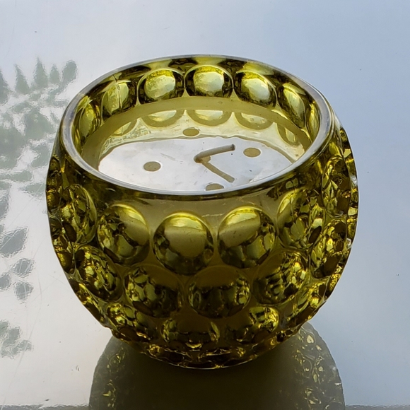 Other - Bubble Green Glass Candle